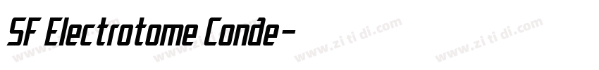 SF Electrotome Conde字体转换